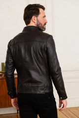 Fury Men Black Leather Jacket - Taushif #