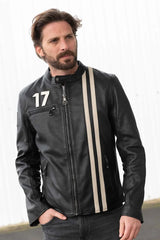 Inferno Men Black Racer Jacket - Taushif #