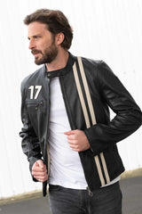 Inferno Men Black Racer Jacket - Taushif #