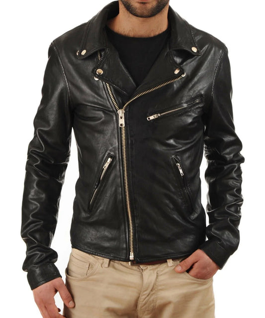 Men's Genuine Leather Jacket MJ 05