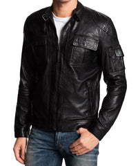 Men's Genuine Leather Jacket MJ 104