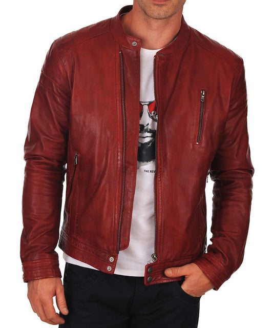 Men's Genuine Leather Jacket MJ 26