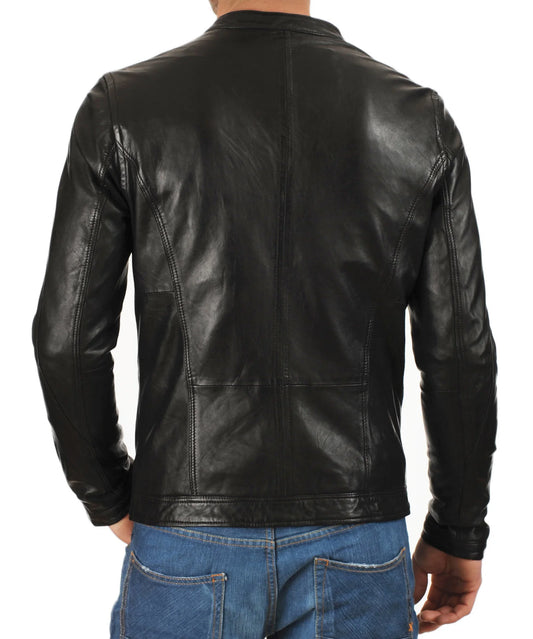 Men's Genuine Leather Jacket MJ 40