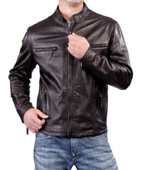 Men's Genuine Leather Jacket MJ 68