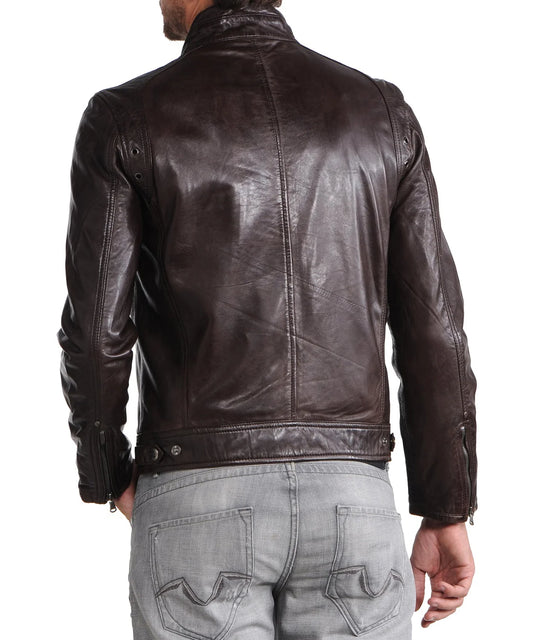 Men's Genuine Leather Jacket MJ 69