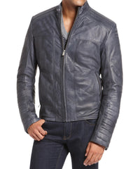 Men's Genuine Leather Jacket MJ 74