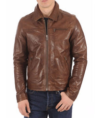 Men's Genuine Leather Jacket MJ 96