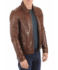 Men's Genuine Leather Jacket MJ 96